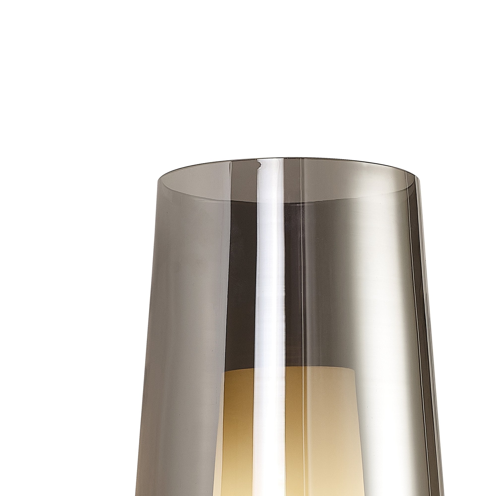 Mantra Nora 1 Light Wall Lamp - Black, Black Marble & Chrome Glass With Frosted Inner