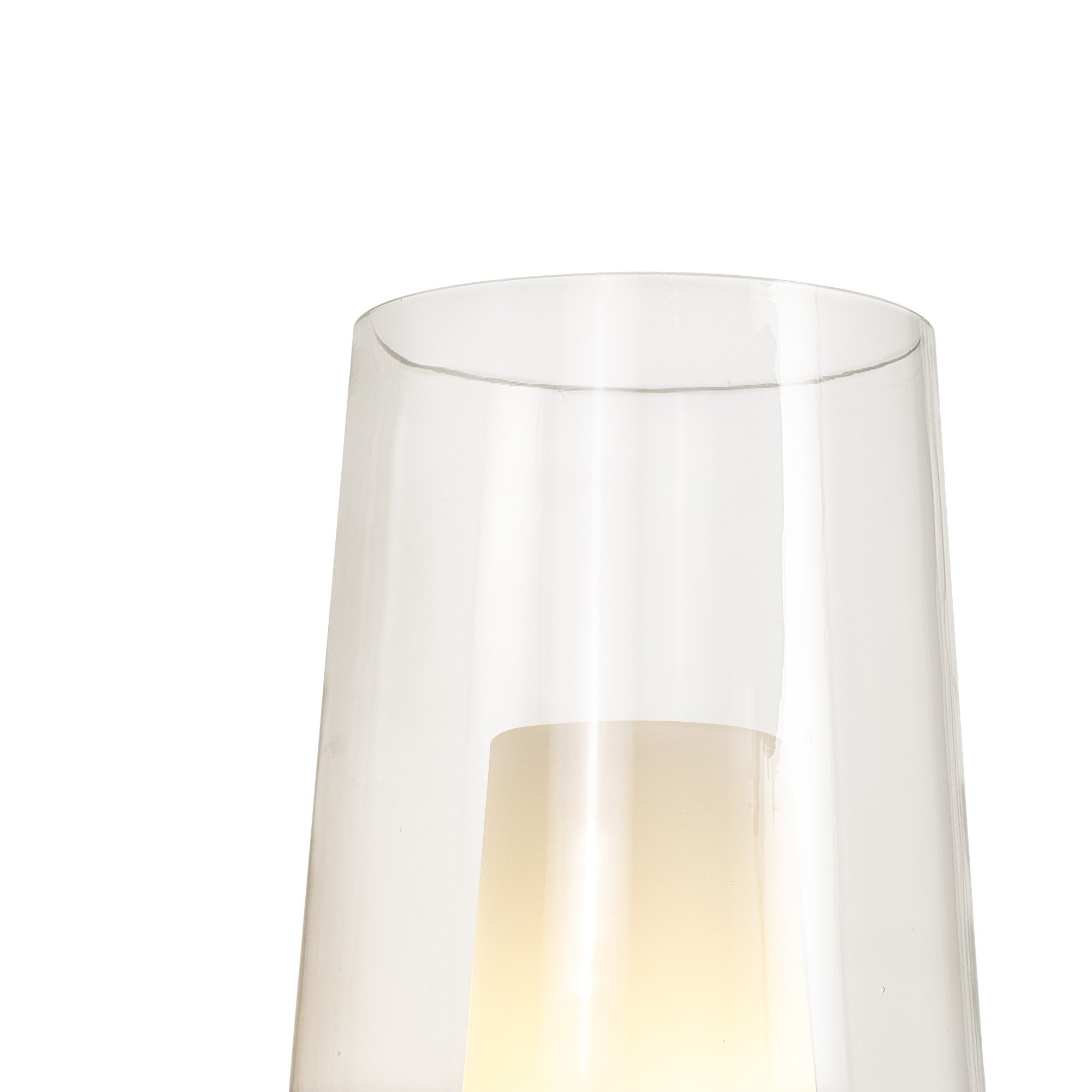 Mantra Nora 1 Light Wall Lamp - White, Wood & Clear Glass With Frosted Inner