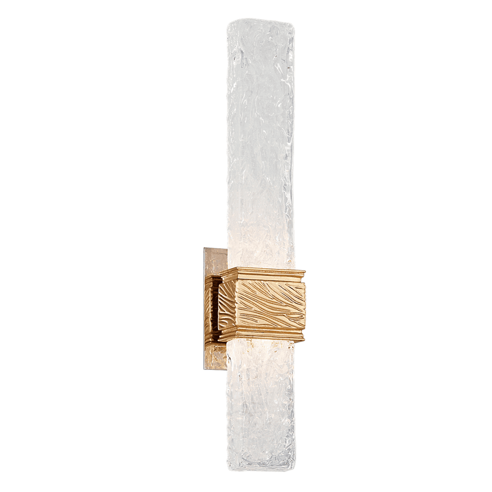 Corbett Freeze 2 Light Wall Sconce Light - Gold Leaf