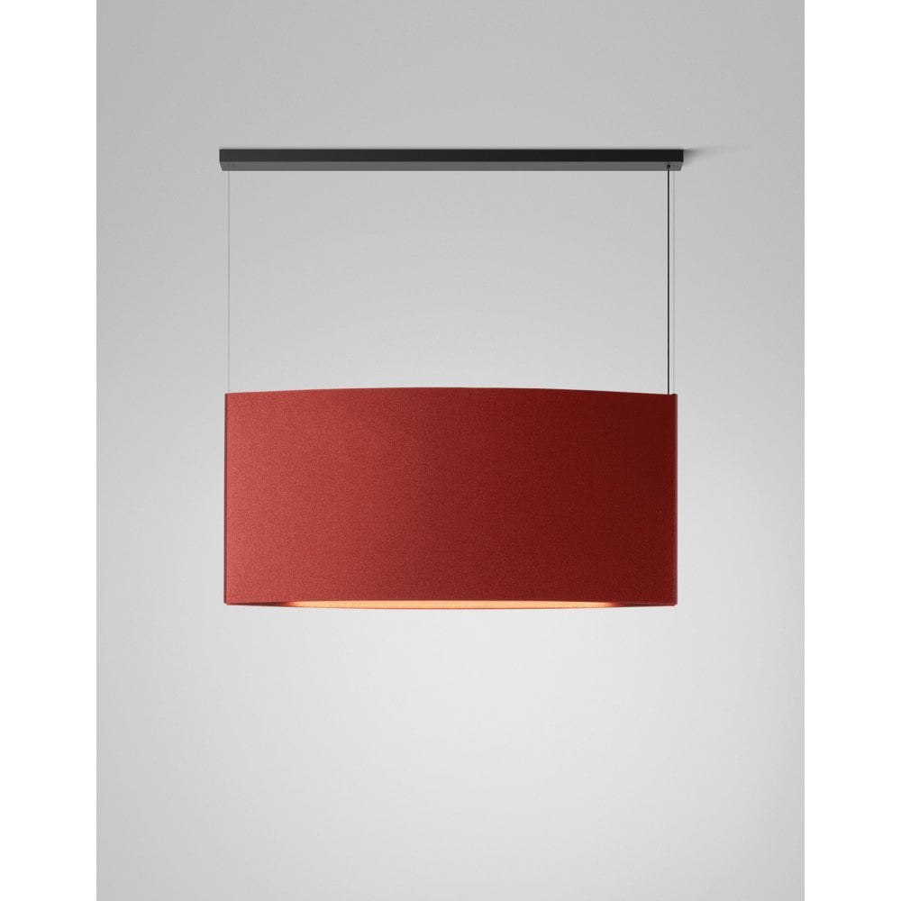 Bover Noren S/151.2 Wide 151cm Linear Acoustic Pendant - Terracotta