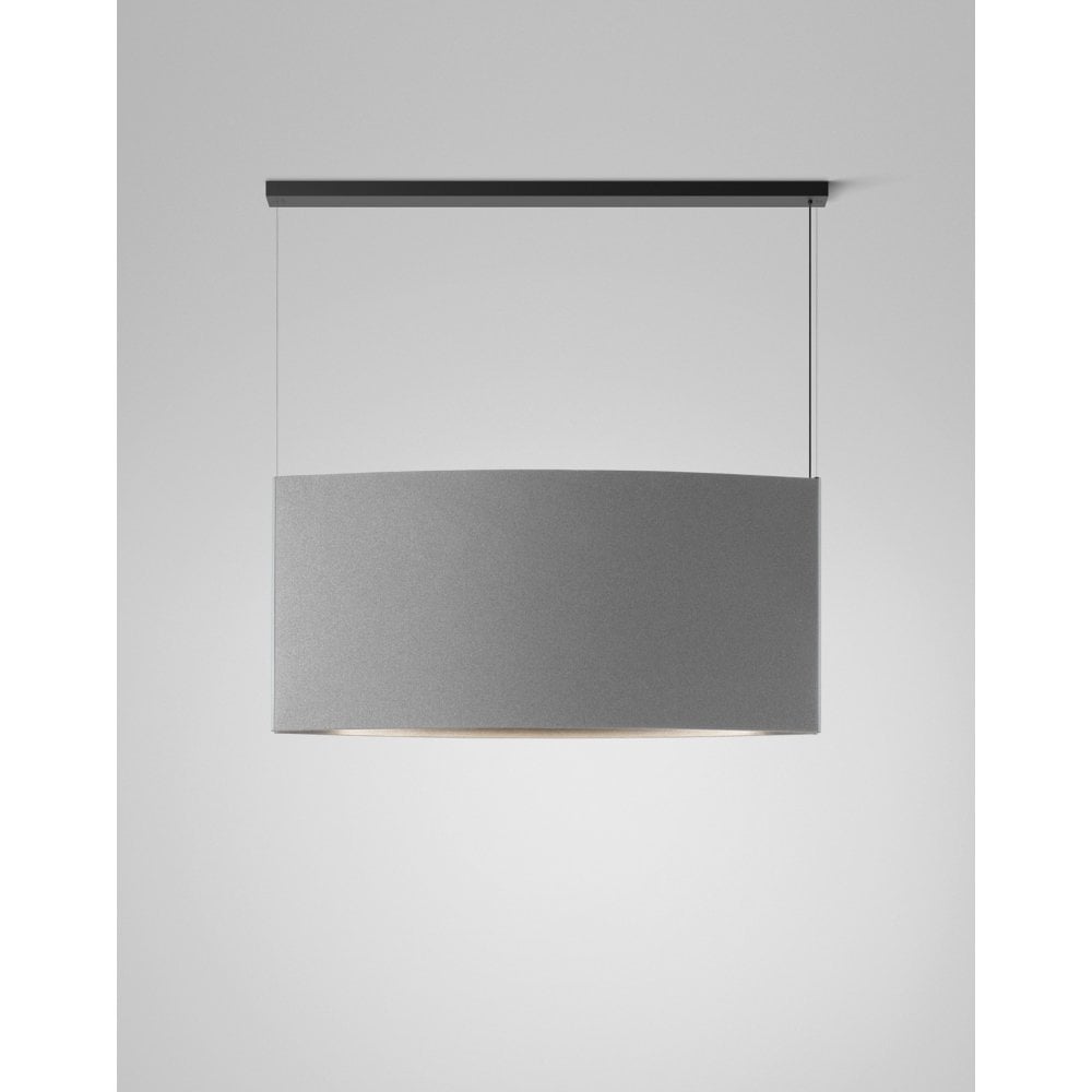 Bover Noren S/151.2 Wide 151cm Linear Acoustic Pendant - Light Grey