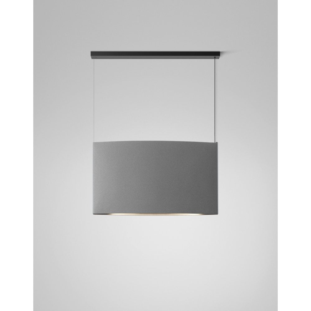 Bover Noren S/123.2 Wide 123cm Linear Acoustic Pendant - Light Grey
