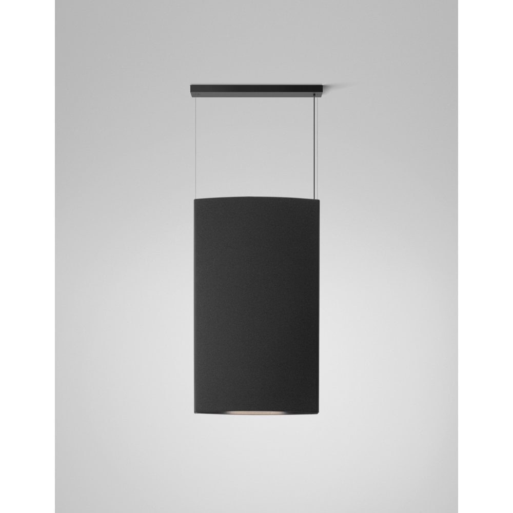Bover Noren S/72 Rectangular Acoustic Pendant - Dark Grey
