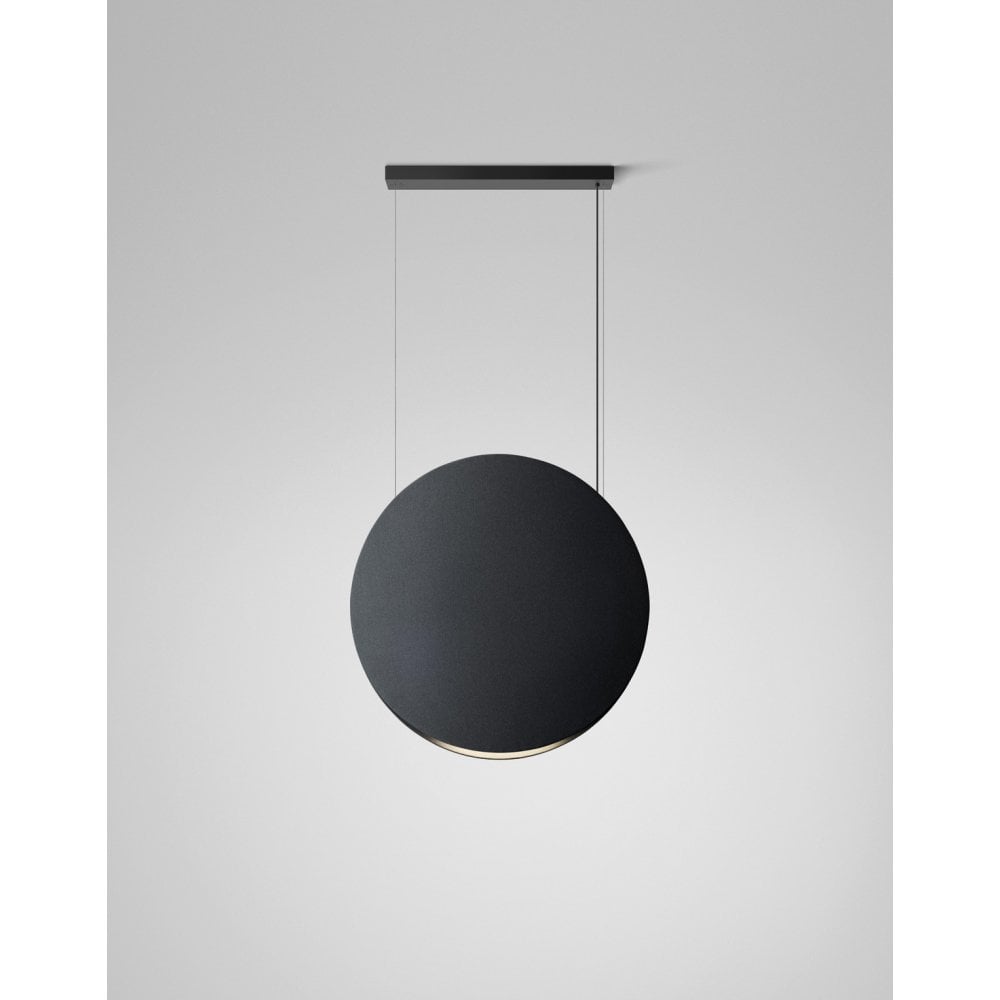 Bover Noren S/100 Large Round Acoustic Pendant - Dark Grey