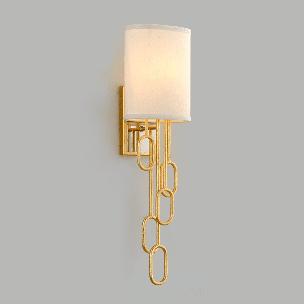 Corbett Halo 1 Light Wall Sconce Light - Gold Leaf