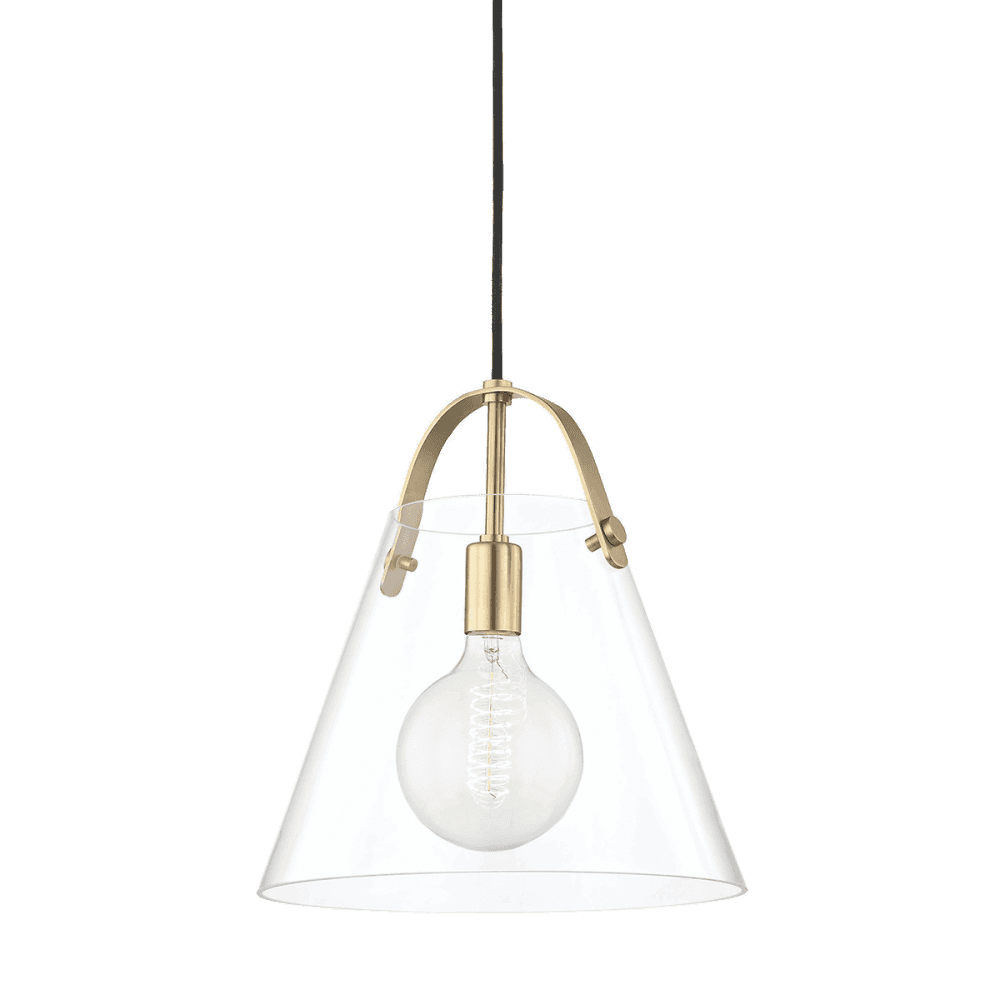 Mitzi Karin 1 Light Large Pendant - Aged Brass