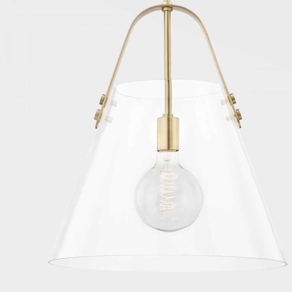 Mitzi Karin 1 Light Large Pendant - Aged Brass