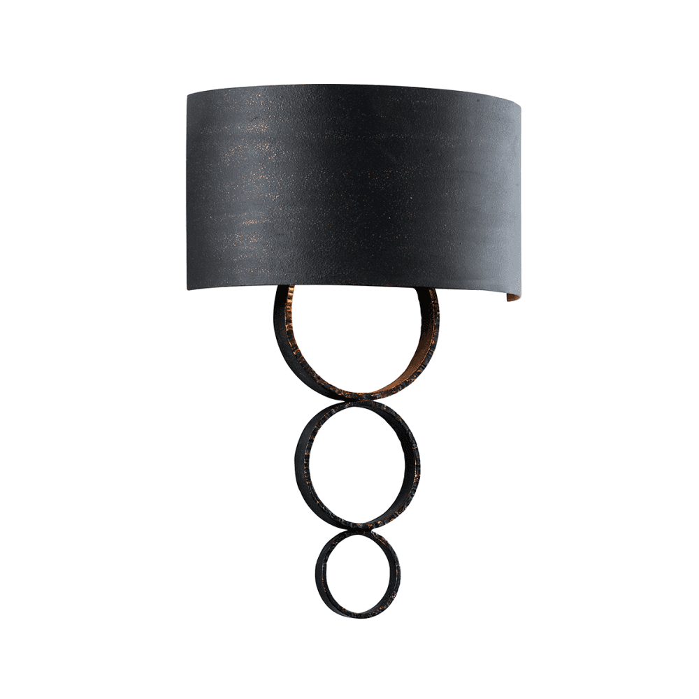 Troy Rivington 2 Light Wall Sconce Light - Charred Copper
