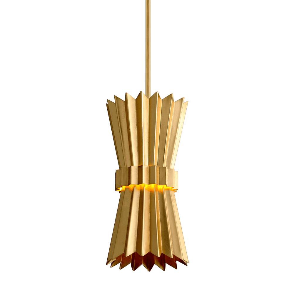 Corbett Moxy 1 Light Pendant - Gold Leaf