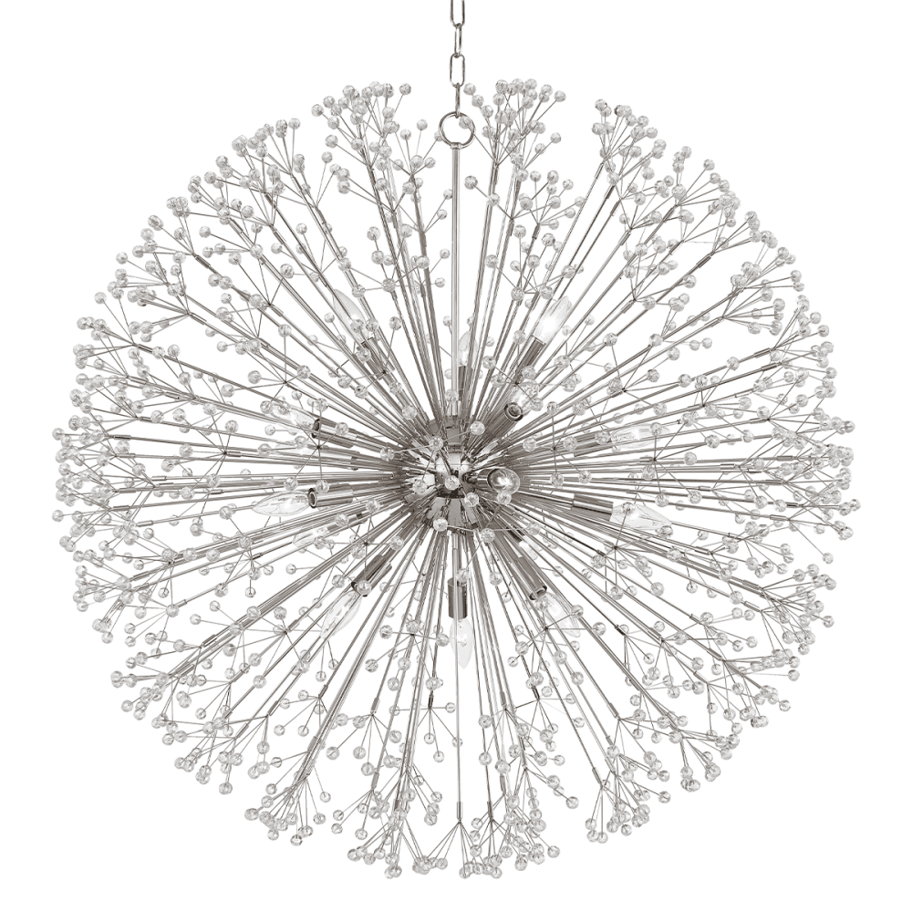 Hudson Valley Dunkirk 16 Light Chandelier - Polished Nickel
