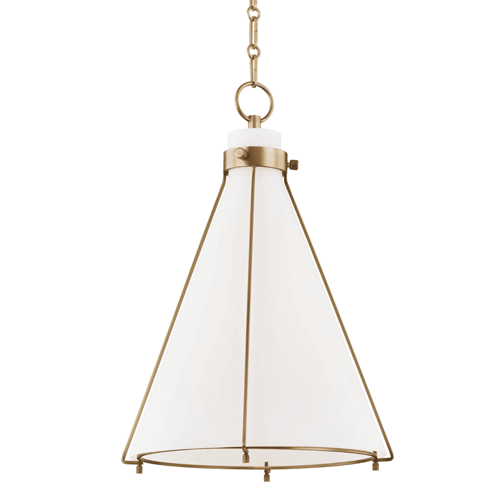 Hudson Valley Eldridge 1 Light A Pendant - Aged Brass