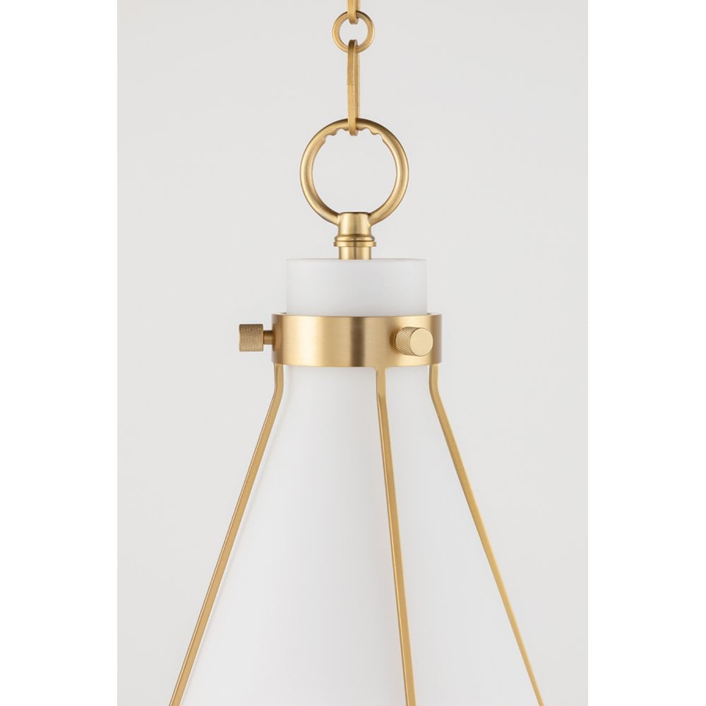 Hudson Valley Eldridge 1 Light A Pendant - Aged Brass