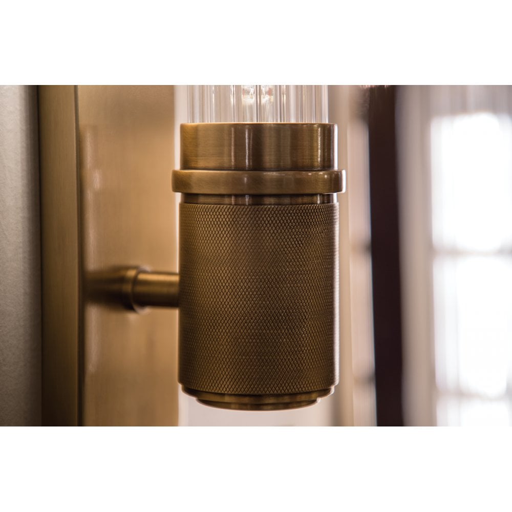 Hudson Valley Shaw 1 Light Wall Sconce Light - Aged Brass