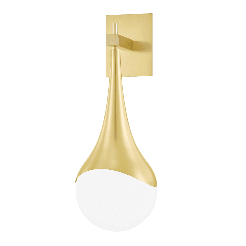 Mitzi Ariana 1 Light Wall Sconce Light - Aged Brass