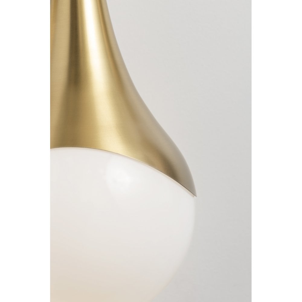 Mitzi Ariana 1 Light Small Pendant - Aged Brass