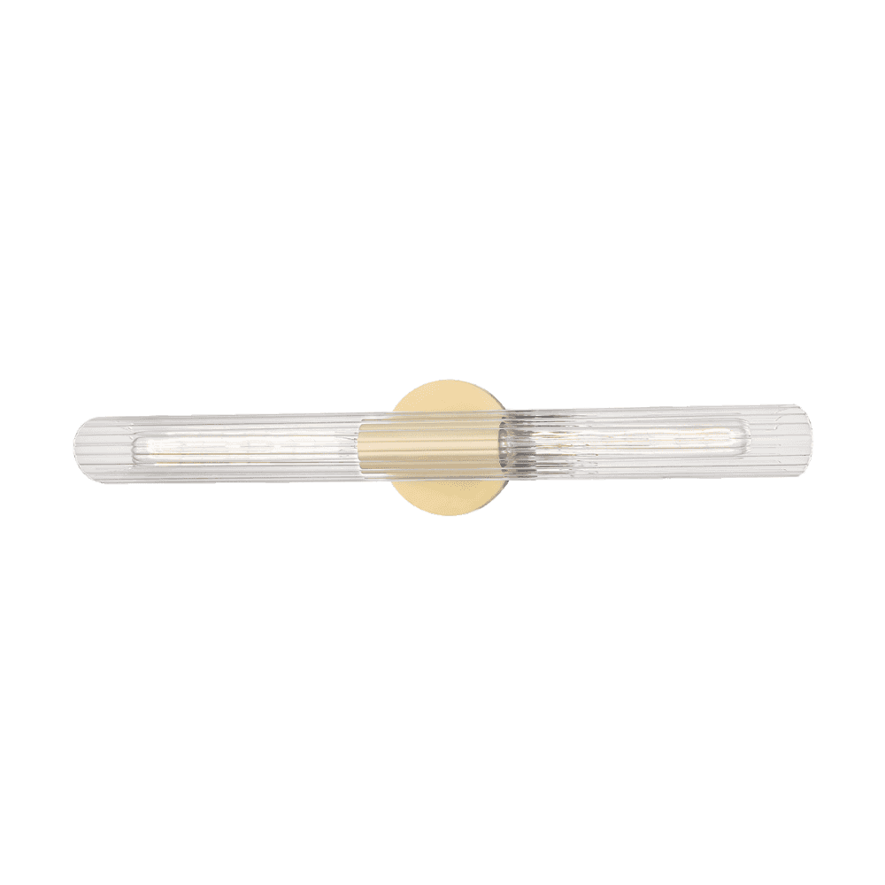 Mitzi Cecily 2 Light Large Wall Sconce Light - Aged Brass