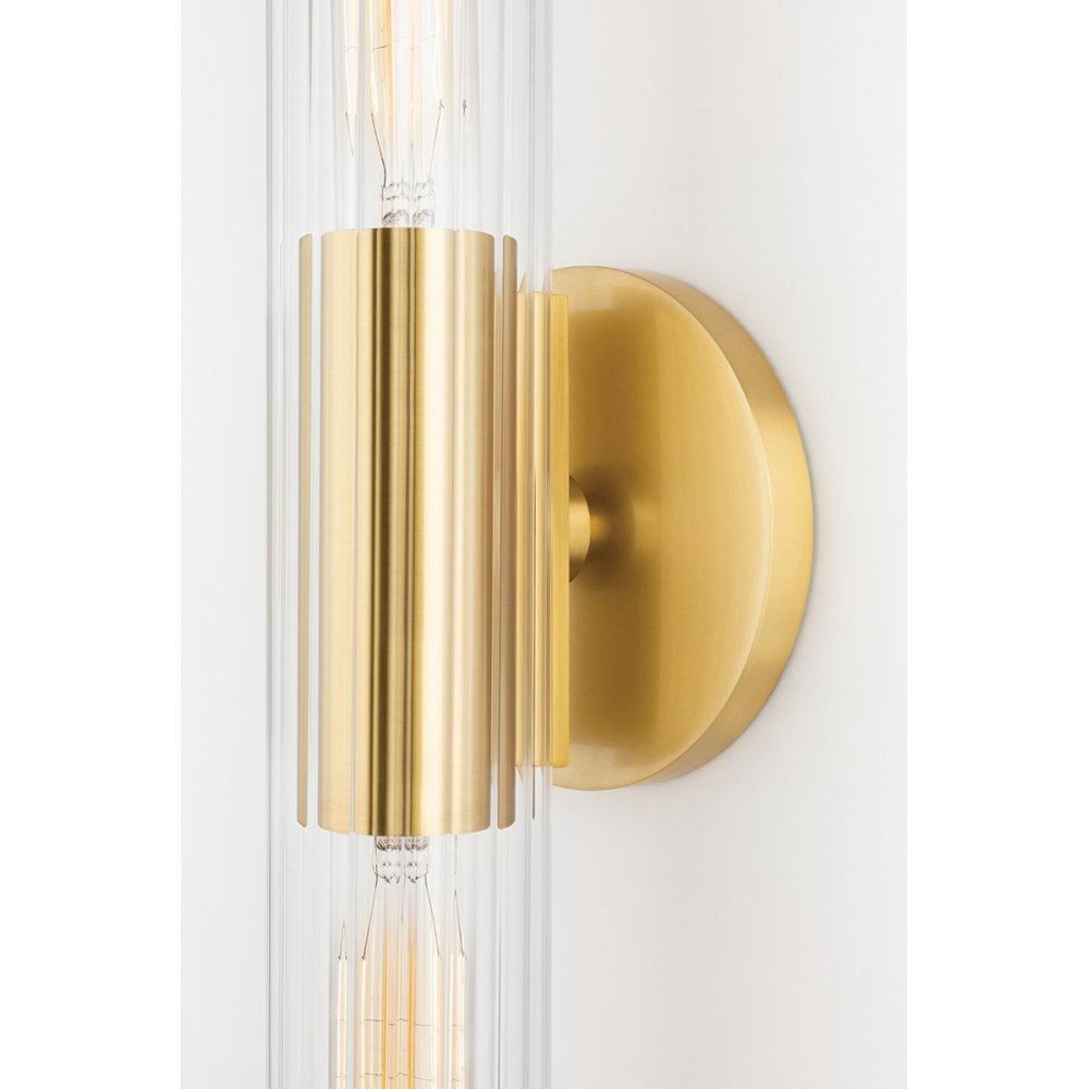 Mitzi Cecily 2 Light Large Wall Sconce Light - Aged Brass