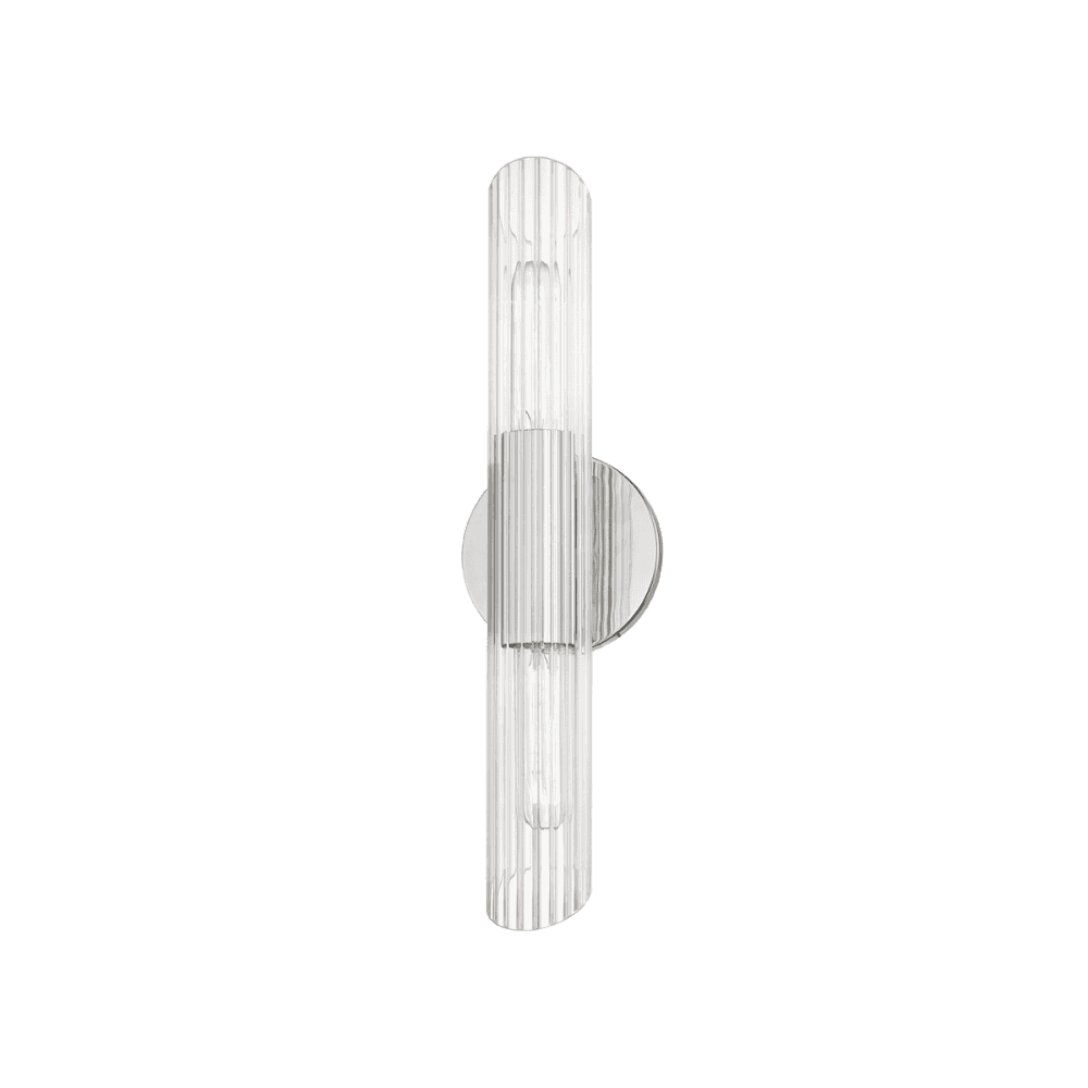 Mitzi Cecily 2 Light Small Wall Sconce Light - Polished Nickel