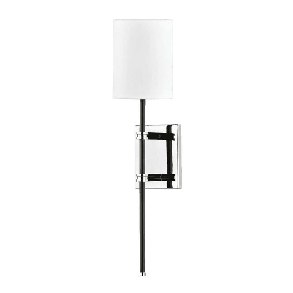 Mitzi Denise 1 Light Wall Sconce Light - Polished Nickel & Black