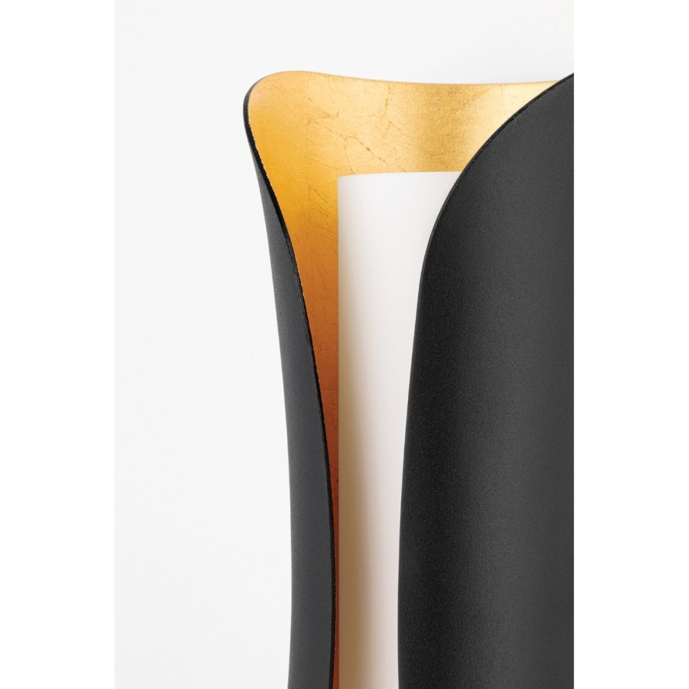 Mitzi Josie 2 Light Wall Sconce Light - Black & Gold Leaf