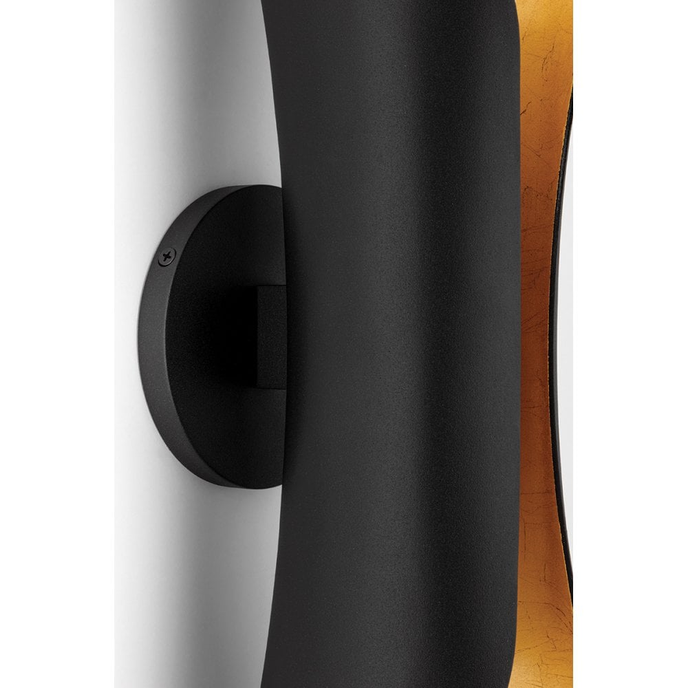 Mitzi Josie 2 Light Wall Sconce Light - Black & Gold Leaf