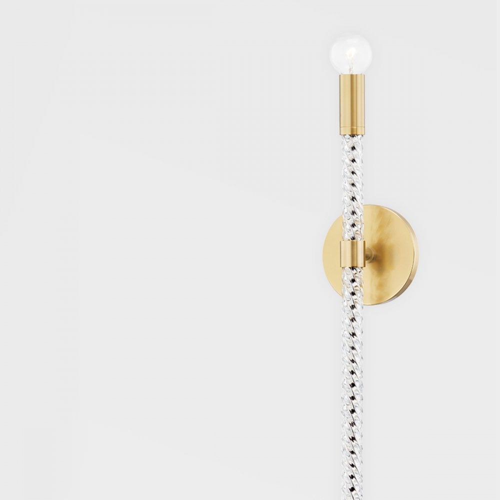 Mitzi Pippin 1 Light Wall Sconce Light - Aged Brass