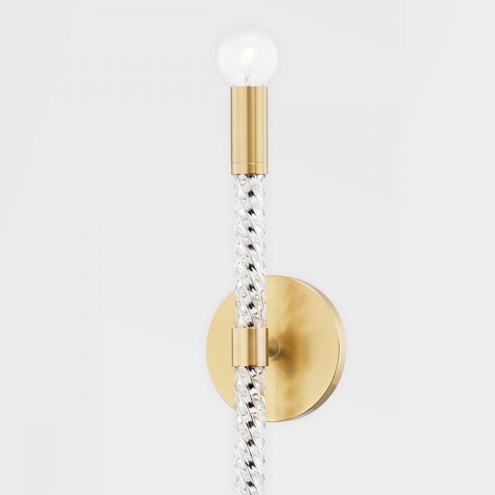 Mitzi Pippin 1 Light Wall Sconce Light - Aged Brass