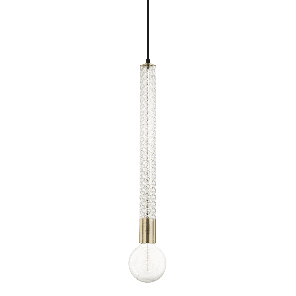 Mitzi Pippin 1 Light Pendant - Aged Brass