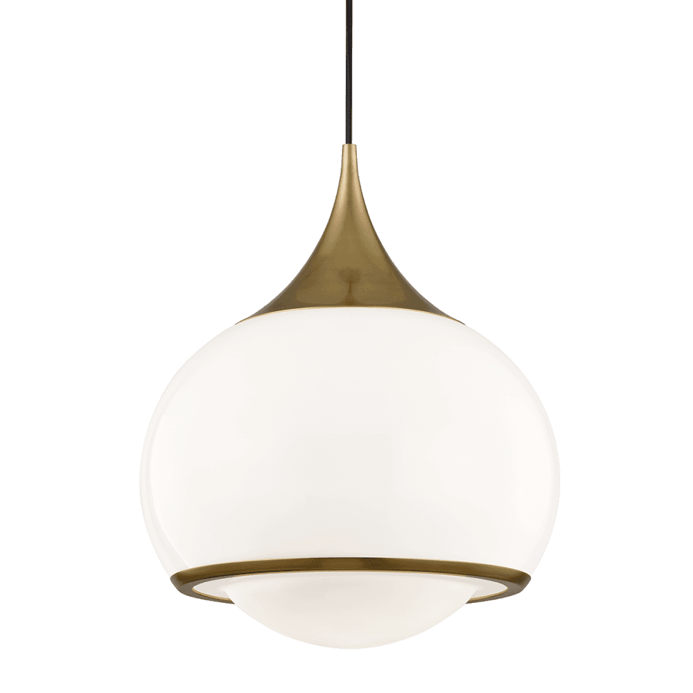Mitzi Reese 1 Light Large Pendant - Aged Brass
