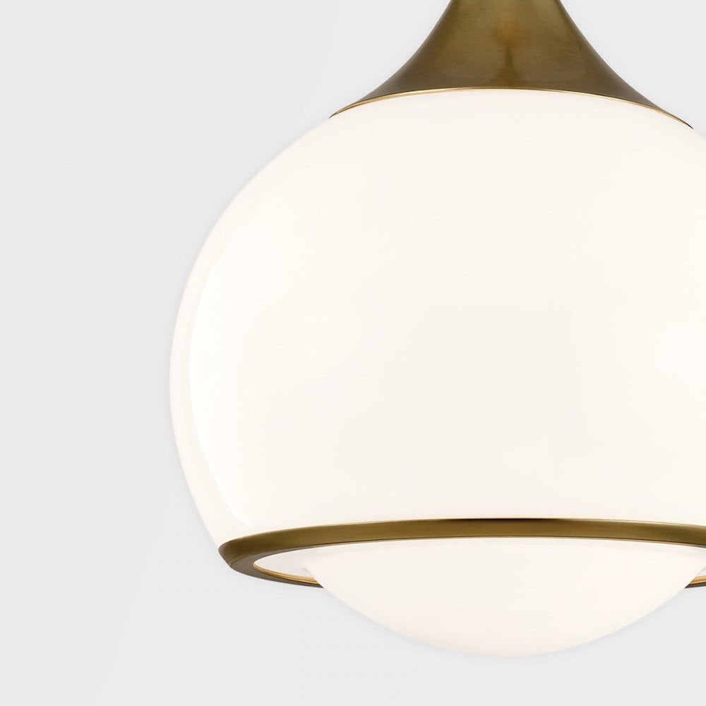 Mitzi Reese 1 Light Large Pendant - Aged Brass