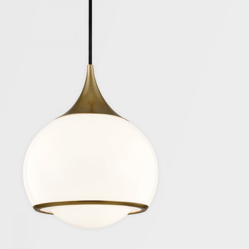 Mitzi Reese 1 Light Medium Pendant - Aged Brass