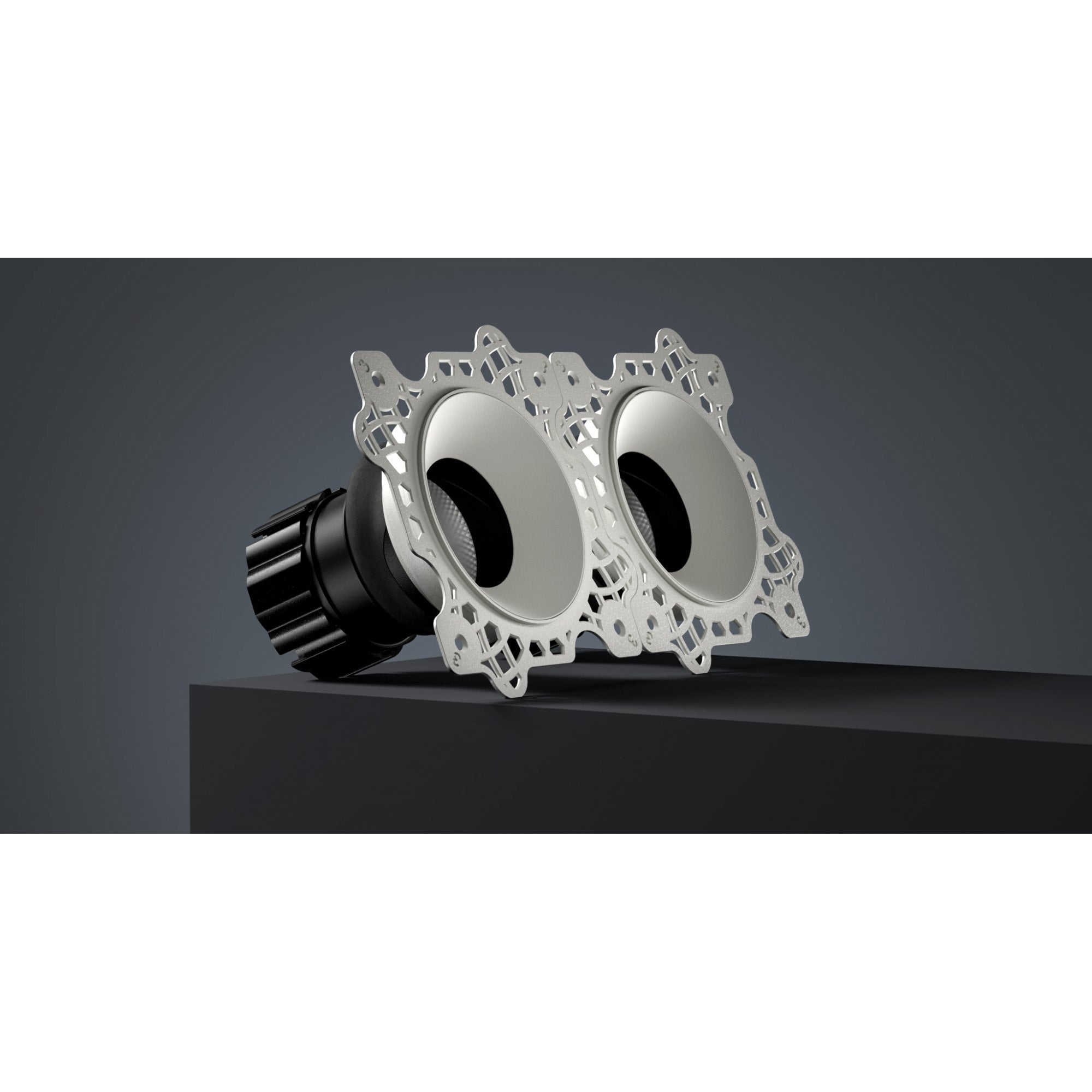 Orluna Fade Twin Adjustable Architectural Downlight - Trimless Low Glare