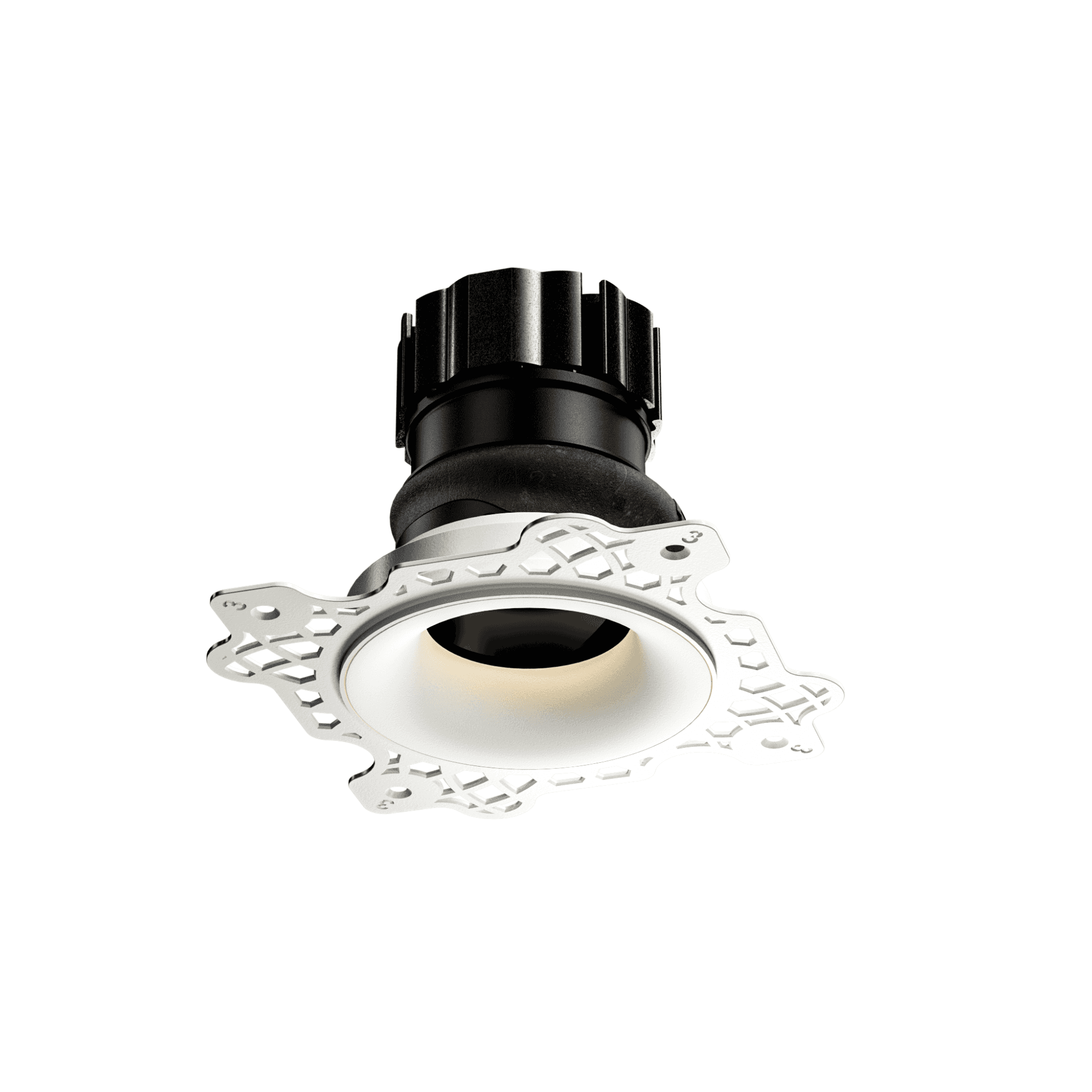 Orluna Camber Adjustable Curved Downlight - Trimless All Purpose Use