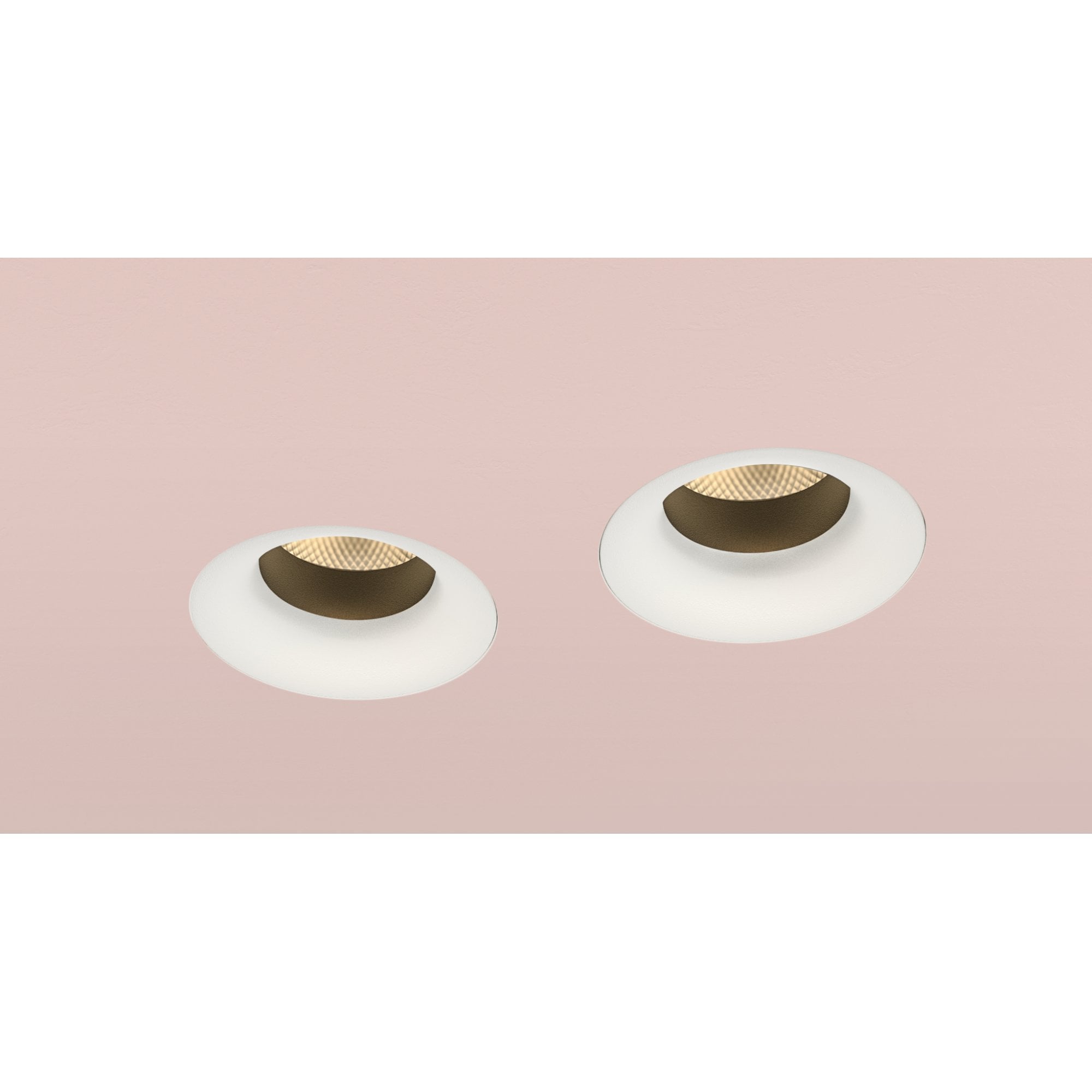 Orluna Camber Twin Adjustable Curved Downlight - Trimless All Purpose Use