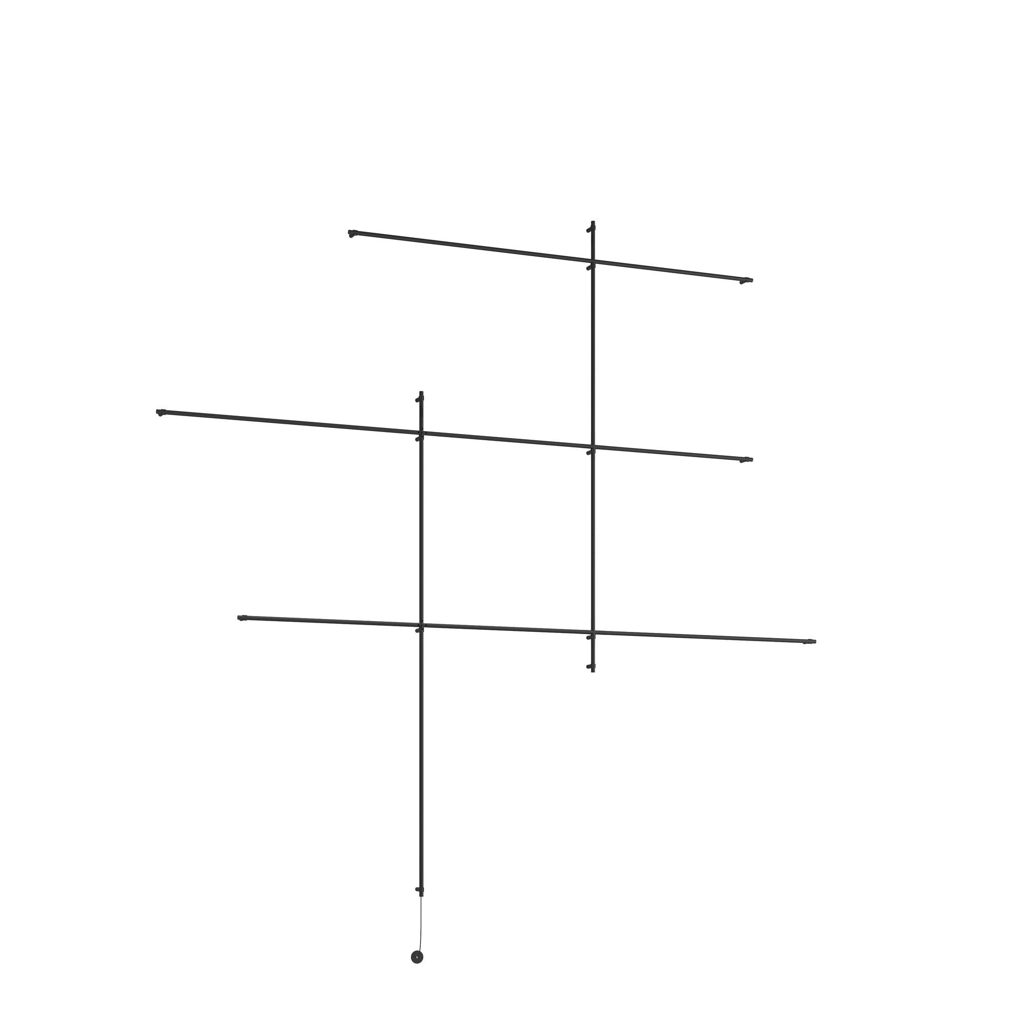 LedsC4 Tubs Modular Reticle Wall Light - Black