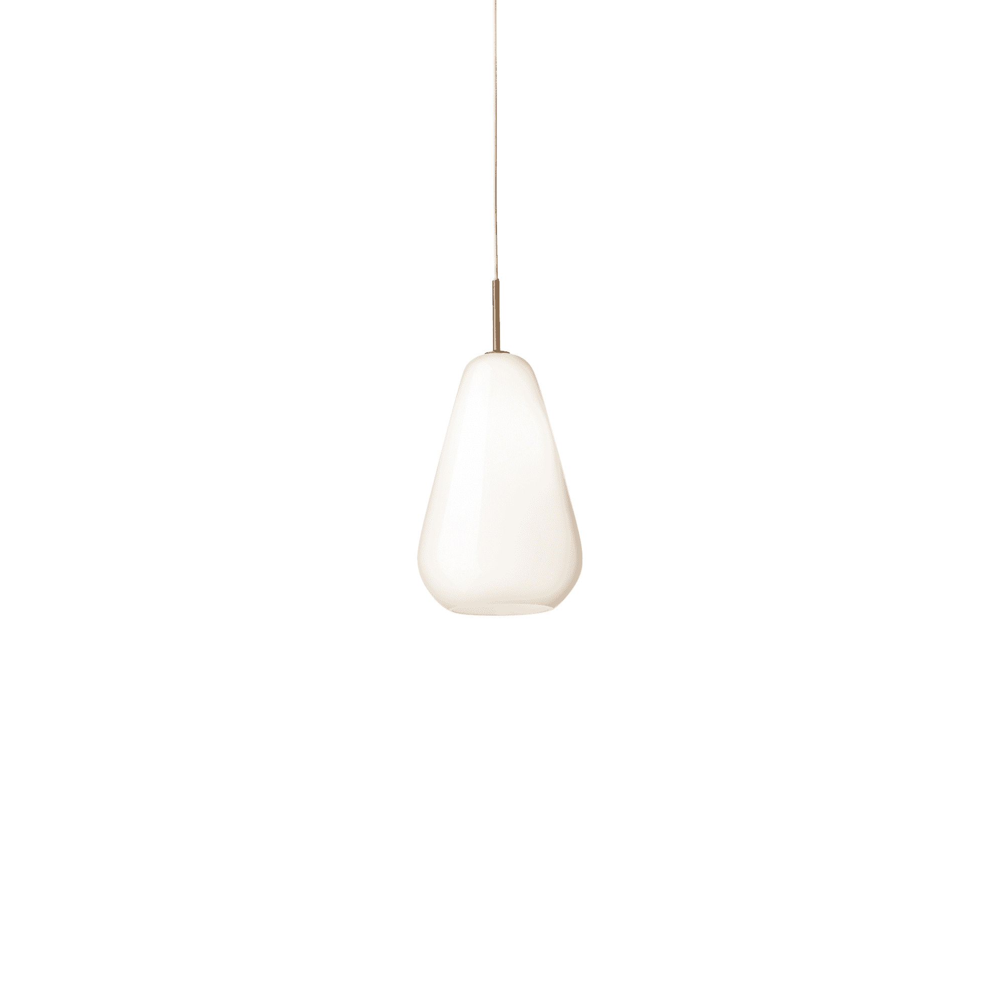 Nuura Anoli Medium 1 Light Pendant - Nordic Gold & Opal Glass