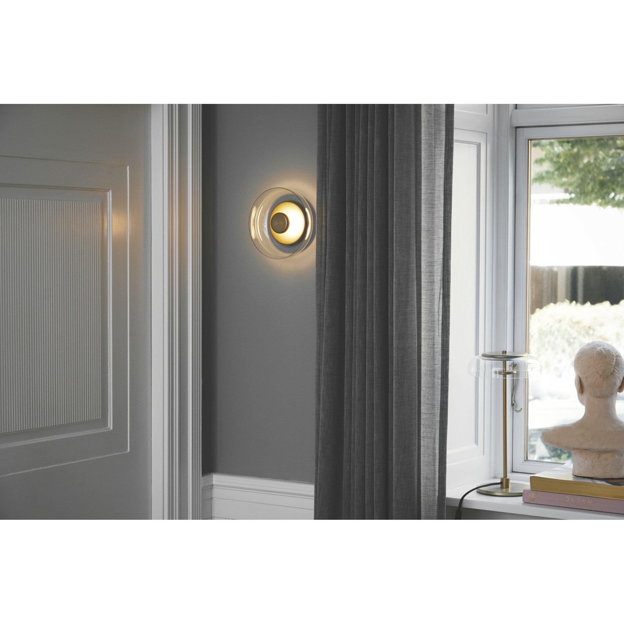 Nuura Blossi Wall Light - Nordic Gold & Clear Glass