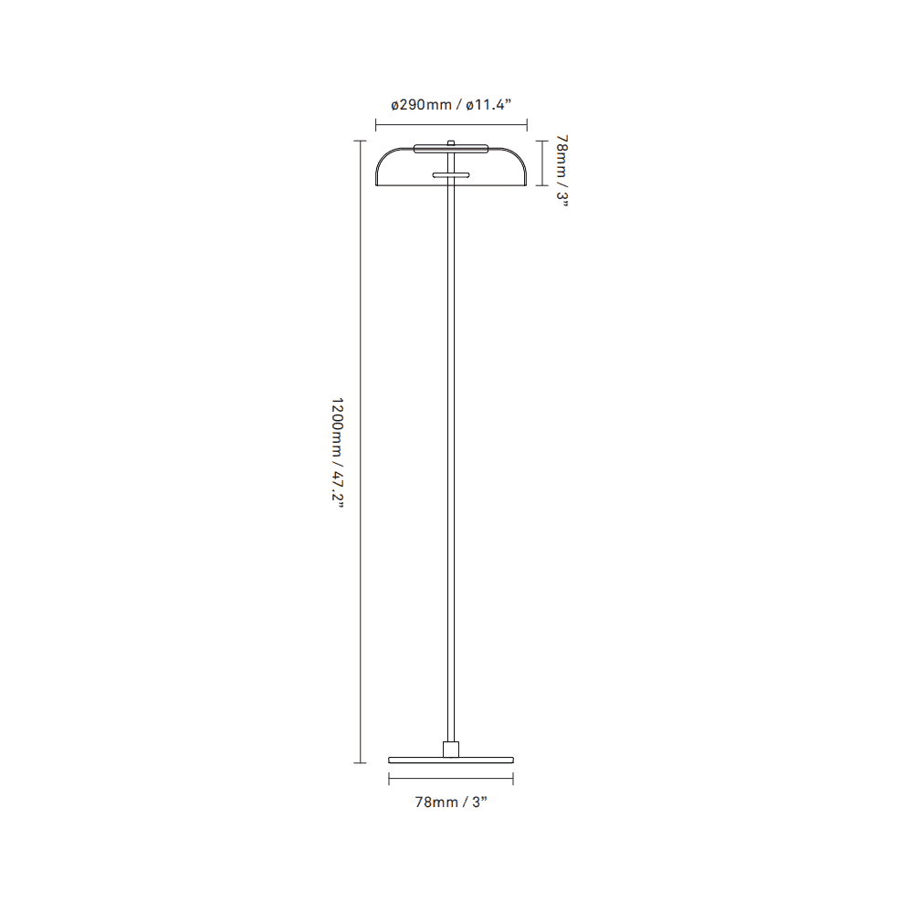 Nuura Blossi Floor Lamp - Black & Opal Glass