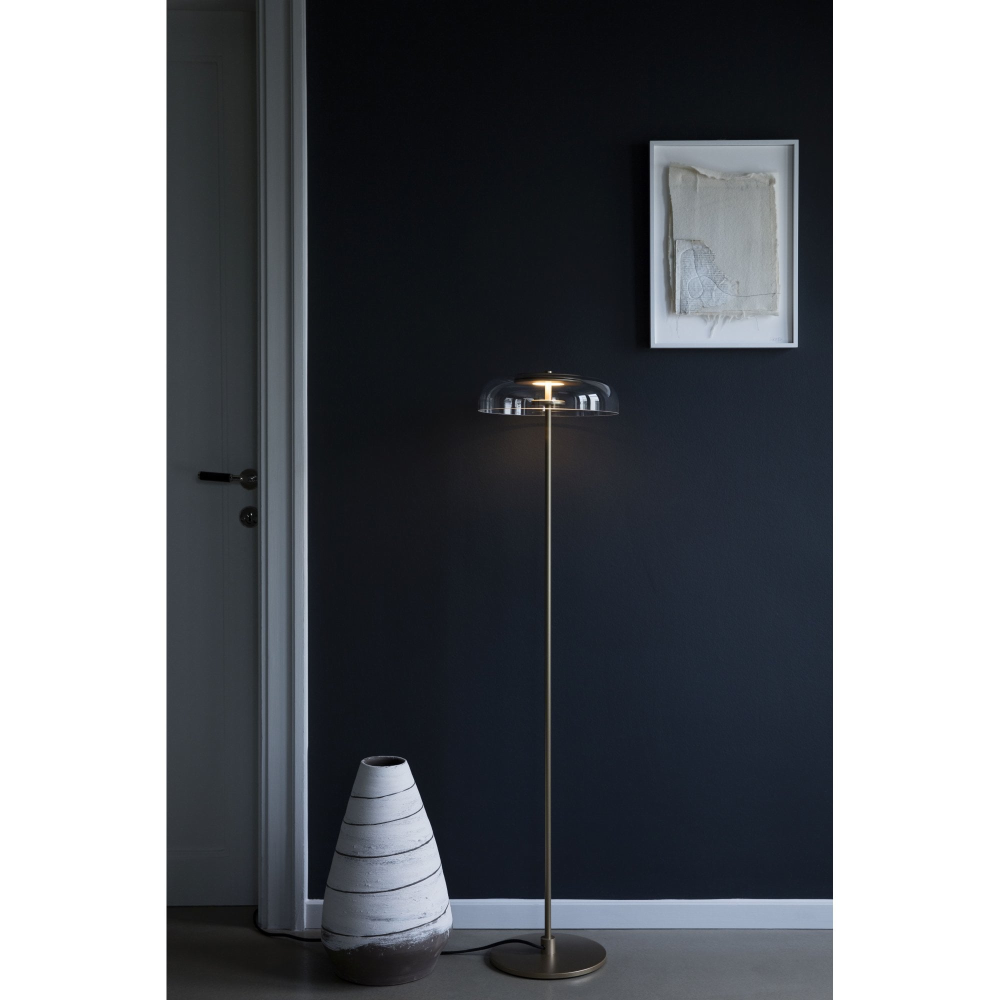 Nuura Blossi Floor Lamp - Nordic Gold & Clear Glass