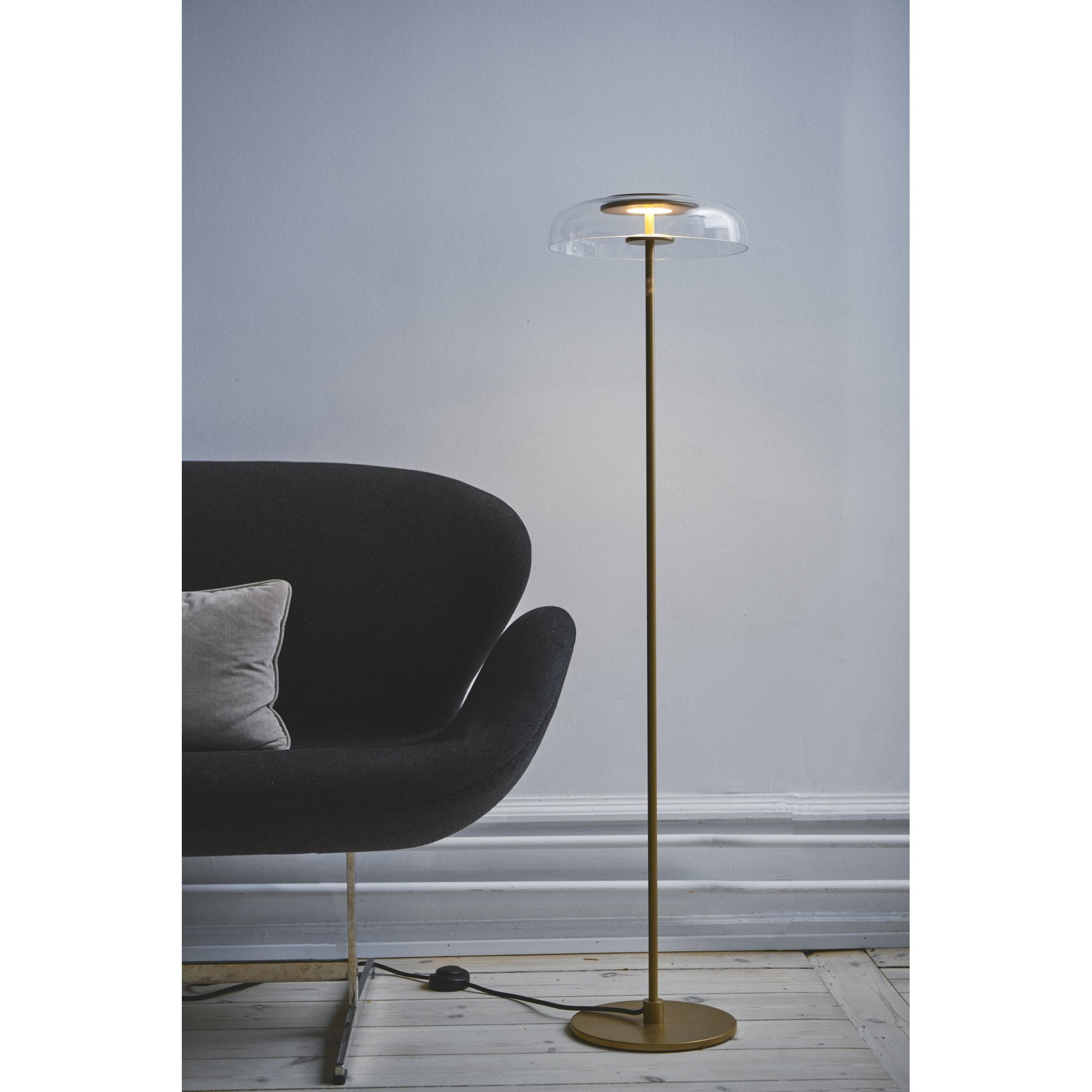 Nuura Blossi Floor Lamp - Nordic Gold & Clear Glass