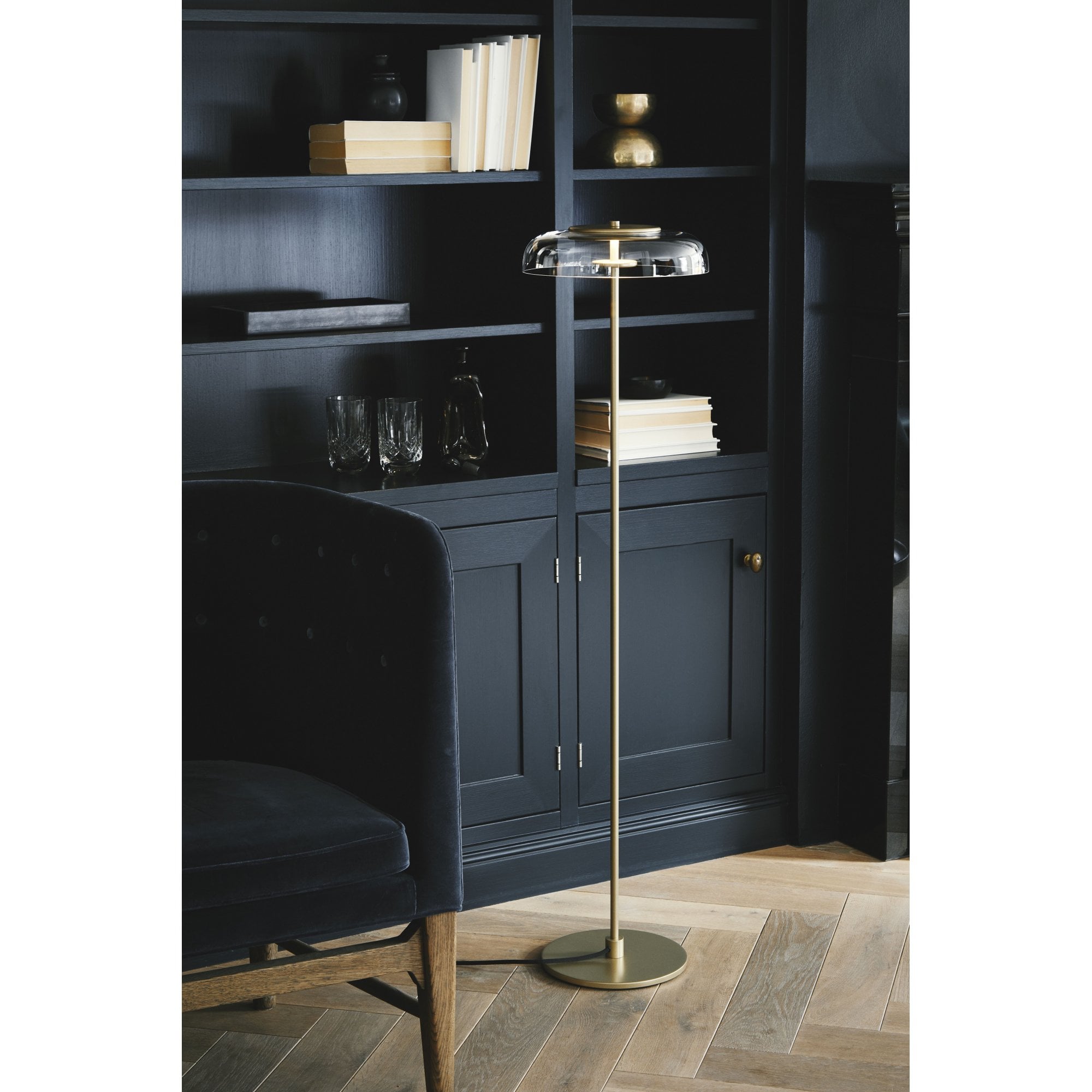Nuura Blossi Floor Lamp - Nordic Gold & Clear Glass