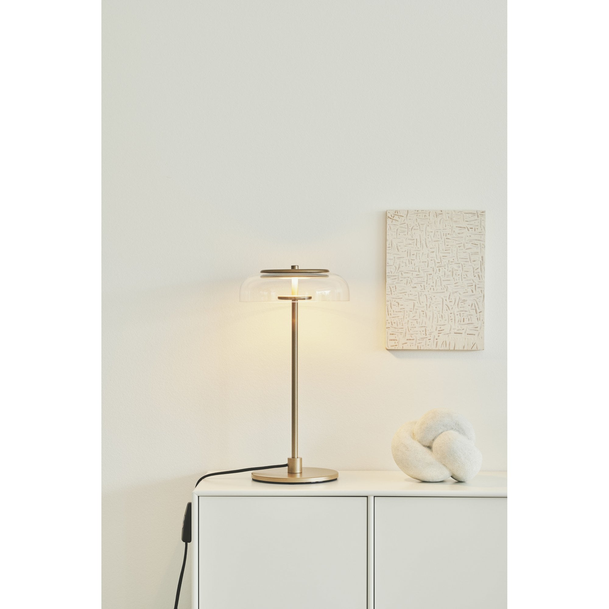 Nuura Blossi Table Lamp - Nordic Gold & Clear Glass