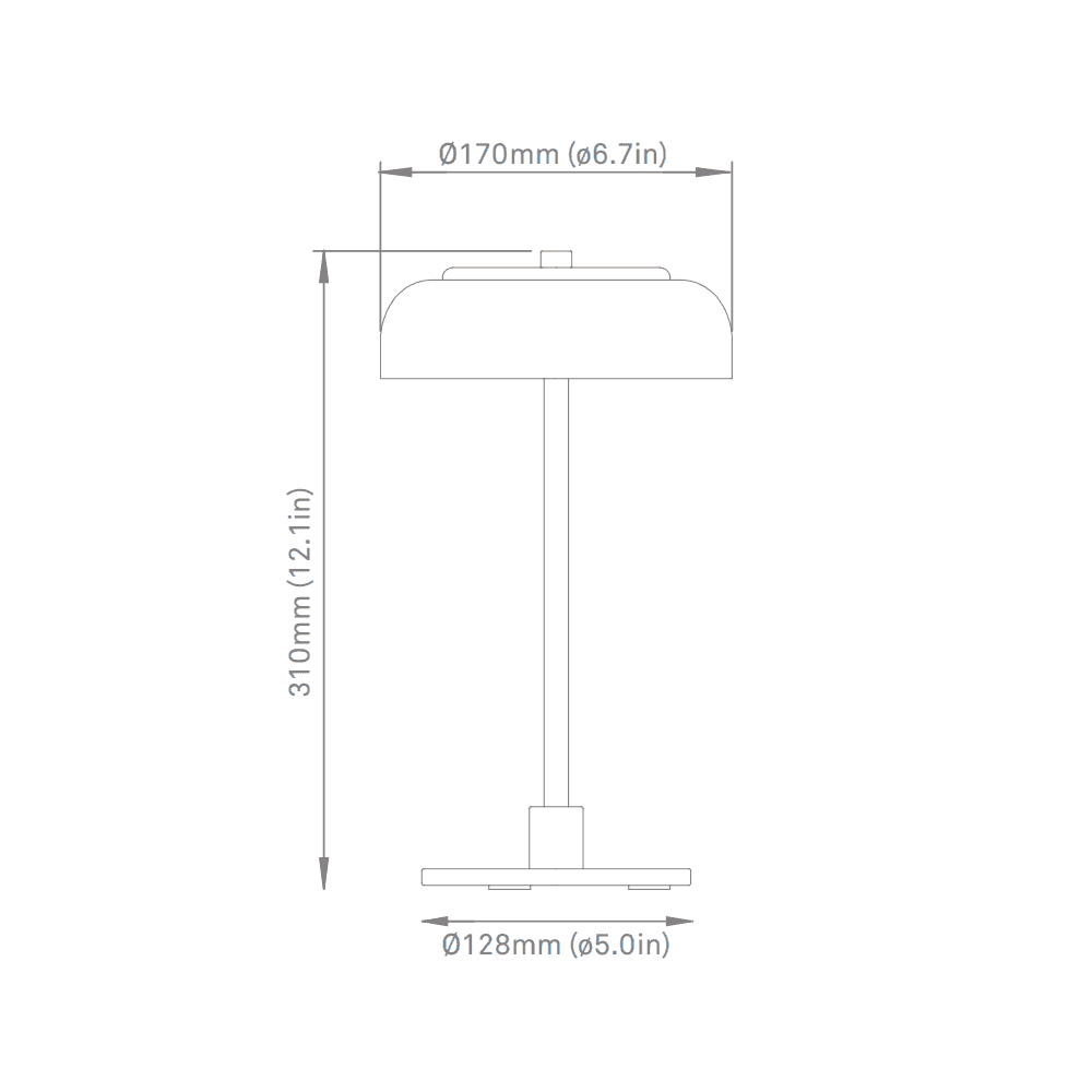 Nuura Blossi Small Table Lamp - Black & Opal Glass