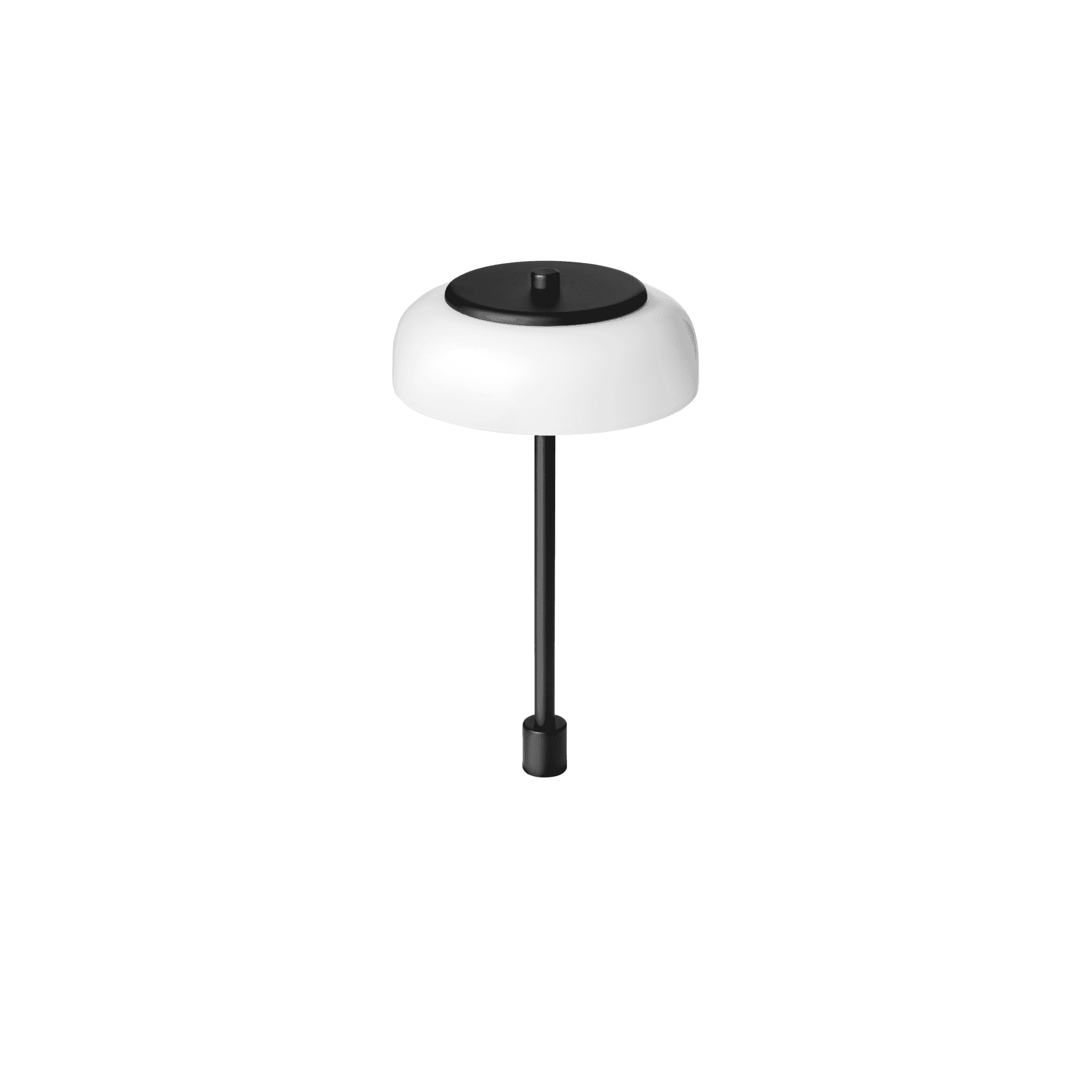 Nuura Blossi Small In-Set Table Lamp - Black & Opal Glass