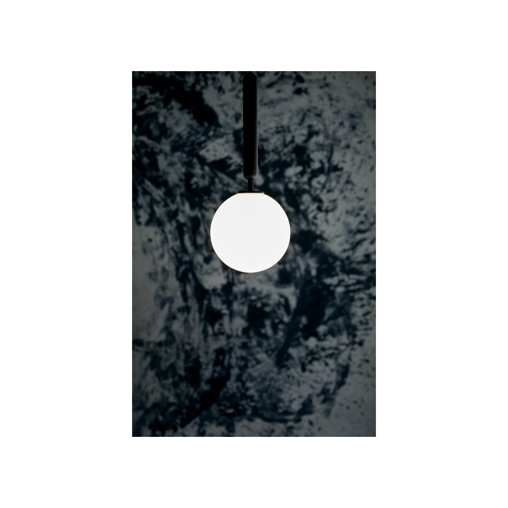 Nuura Miira 1 Light Pendant - Rock Grey & Opal Glass