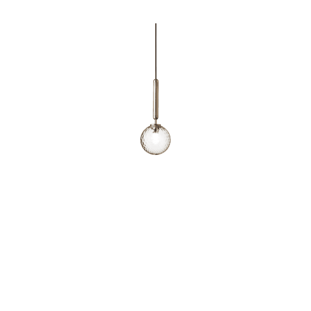 Nuura Miira 1 Light Pendant - Brass & Optic Clear Glass
