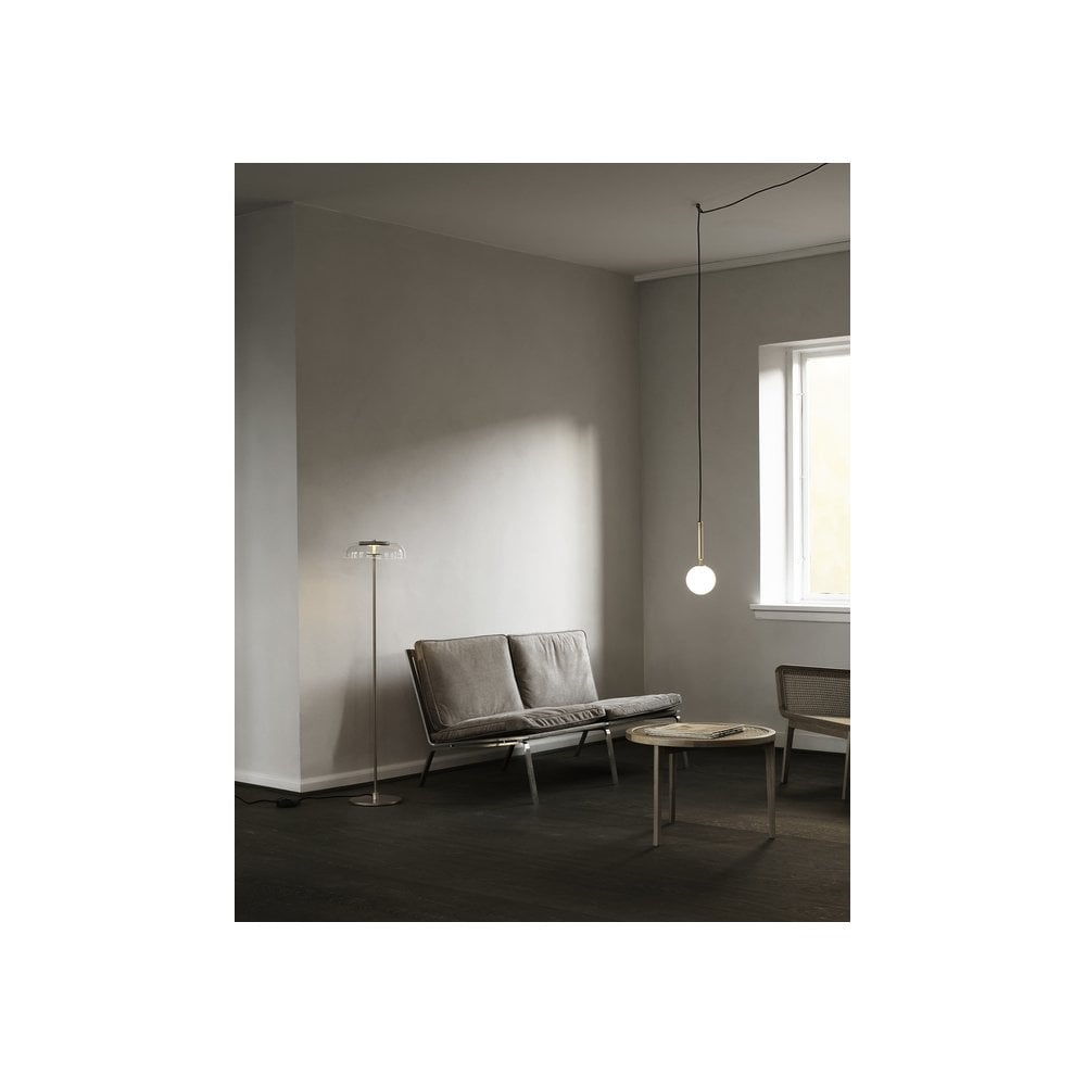 Nuura Miira 1 Light Pendant - Brass & Opal Glass