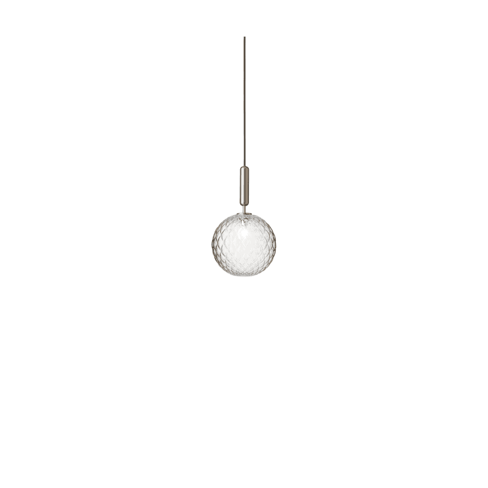 Nuura Miira Large 1 Light Pendant - Brass & Optic Clear Glass