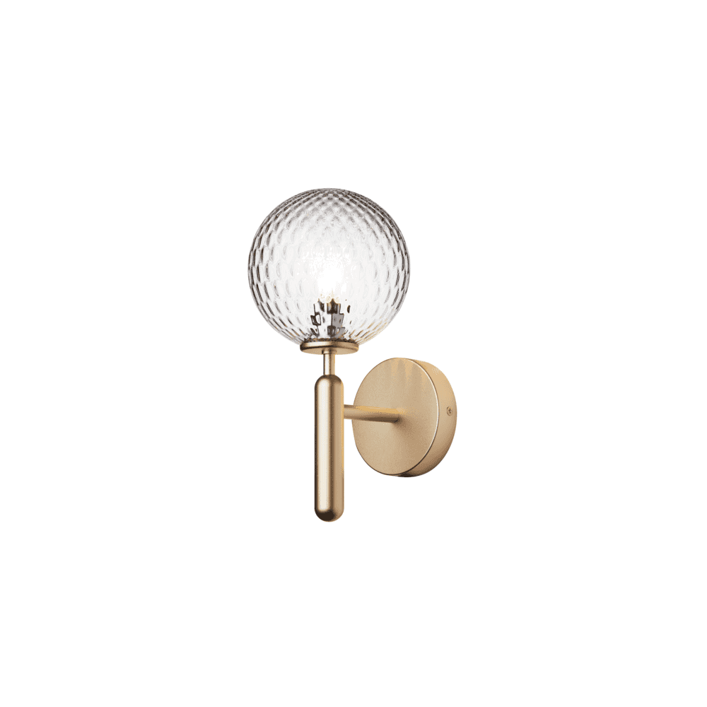 Nuura Miira Wall Light - Brass & Optic Clear Glass