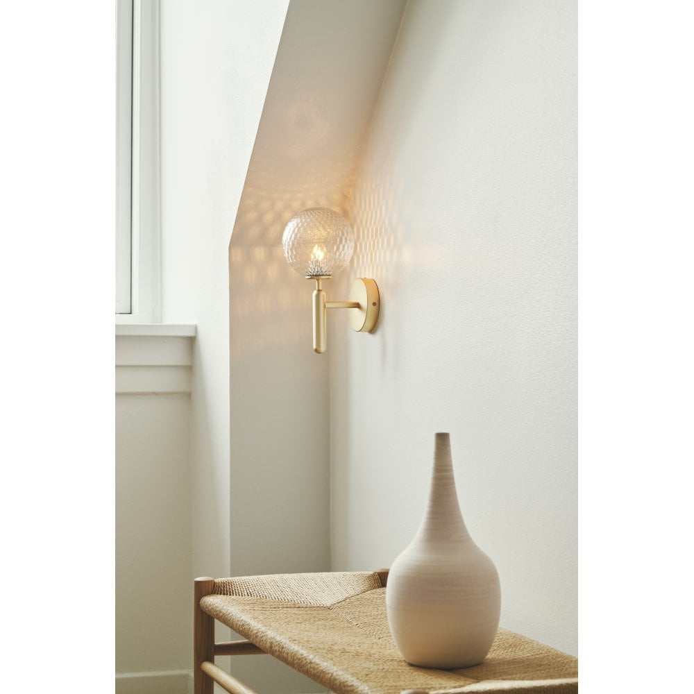 Nuura Miira Wall Light - Brass & Optic Clear Glass